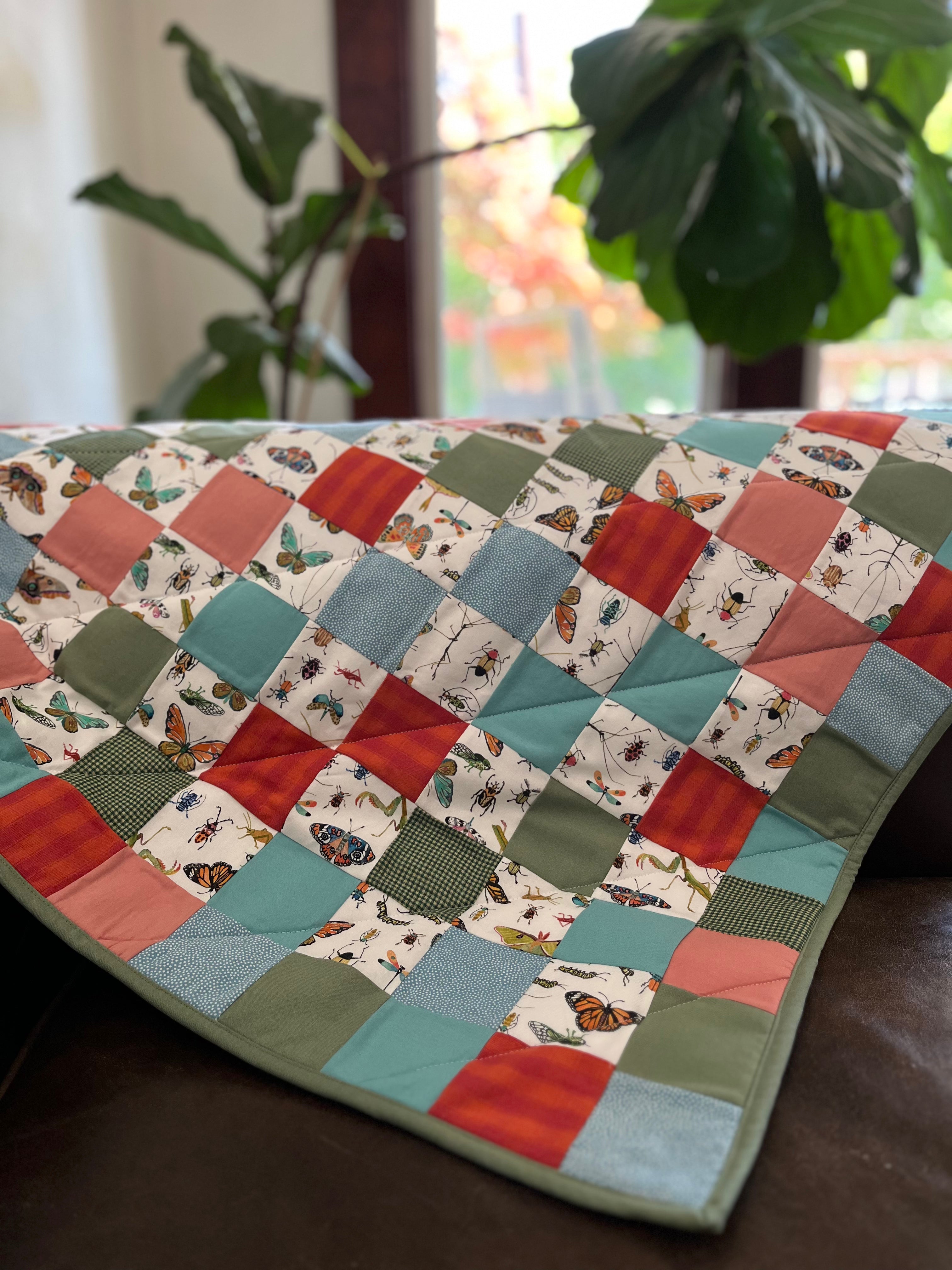 Bug Adventure Patchwork Quilt