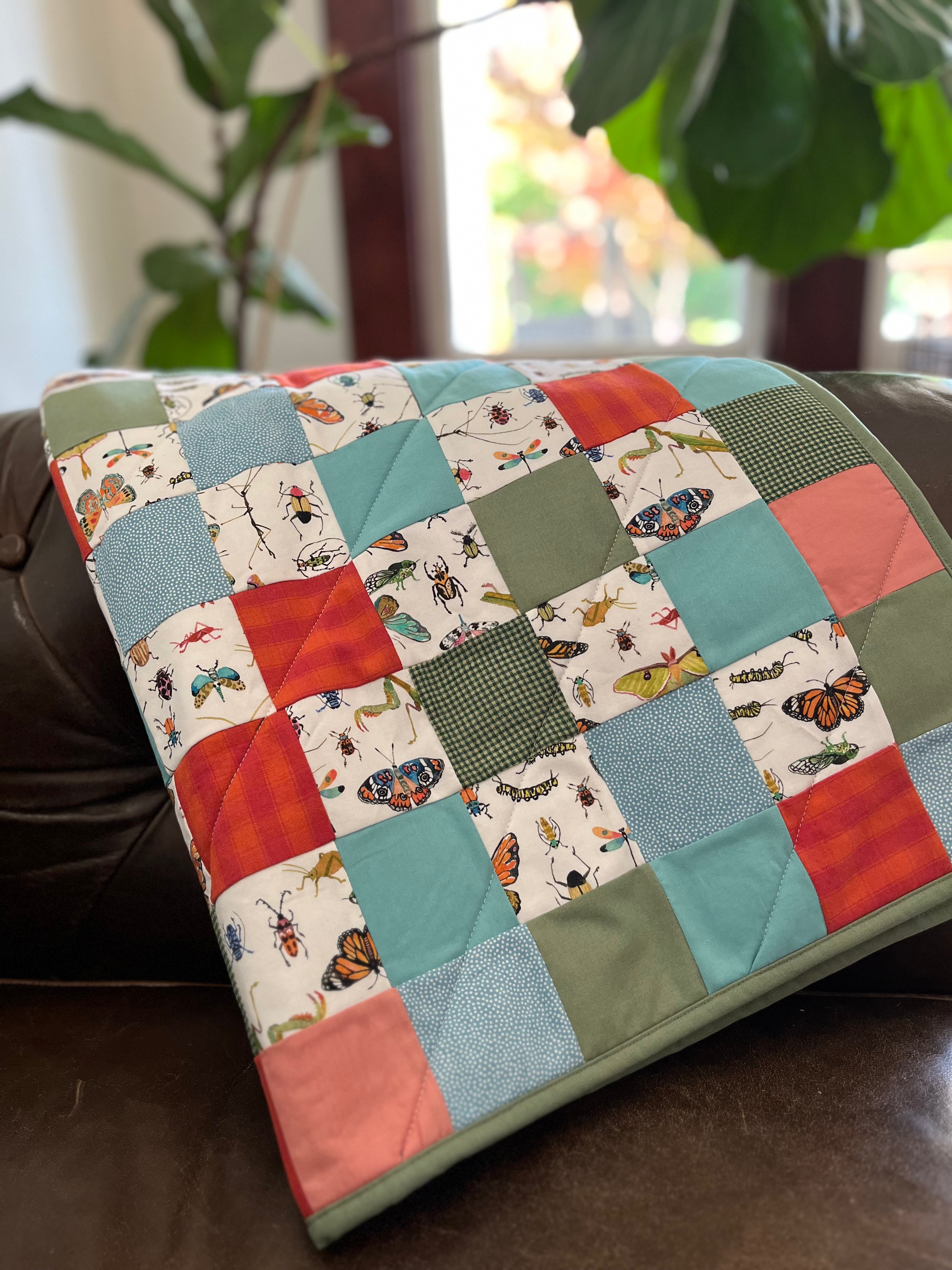 Bug Adventure Patchwork Quilt