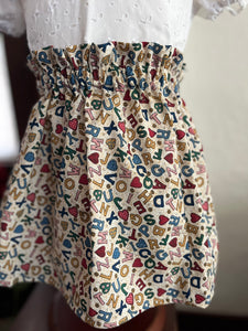 High wait skirt - Alphabet