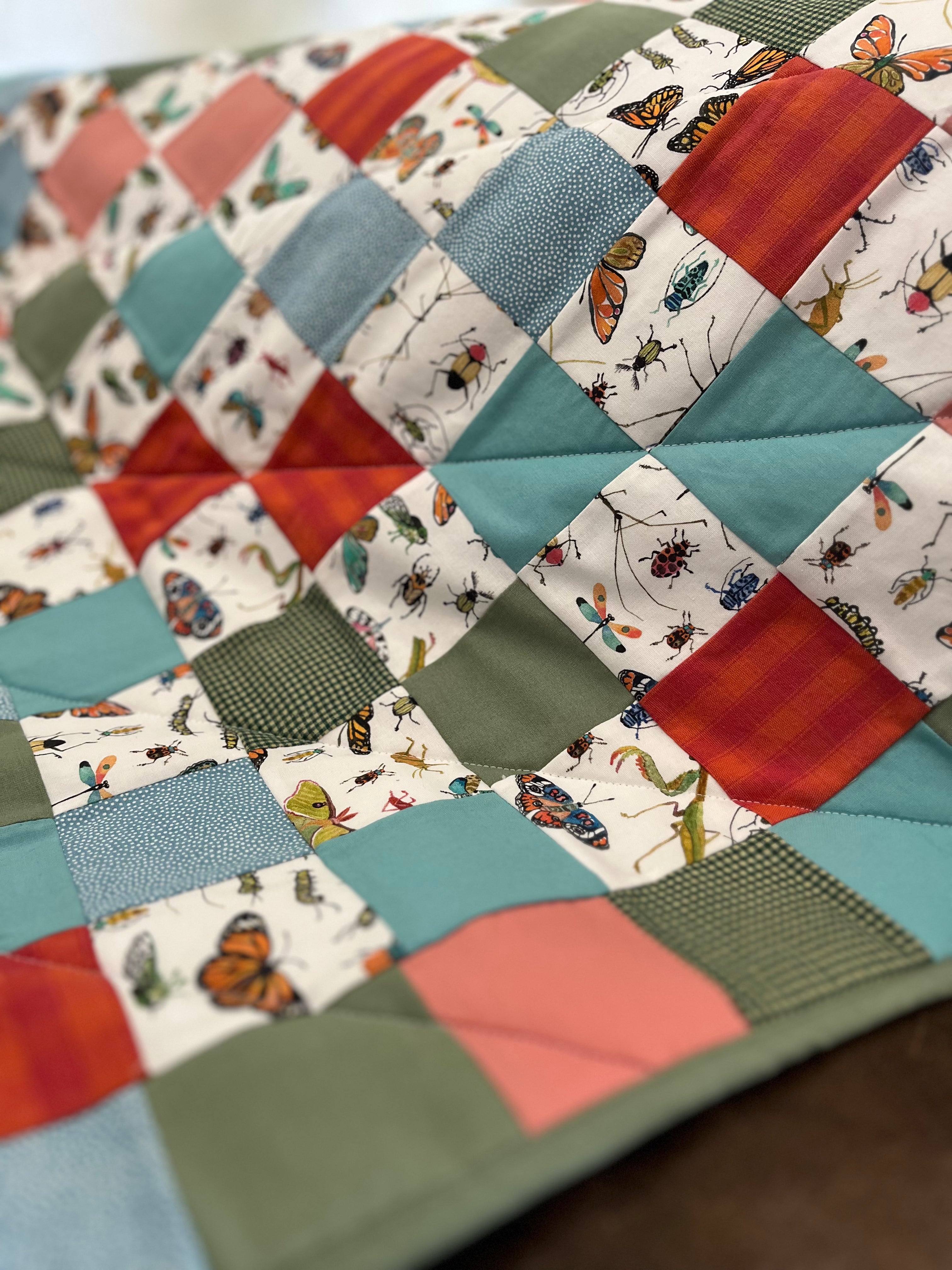 Bug Adventure Patchwork Quilt