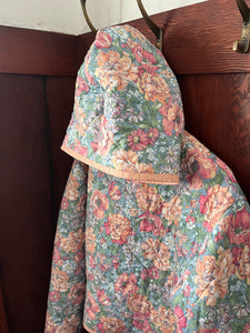 Coral Blossom Meadow Hoodie