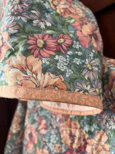 Coral Blossom Meadow Hoodie