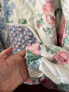 Rose & Lilac Meadow Quilted Hoodie