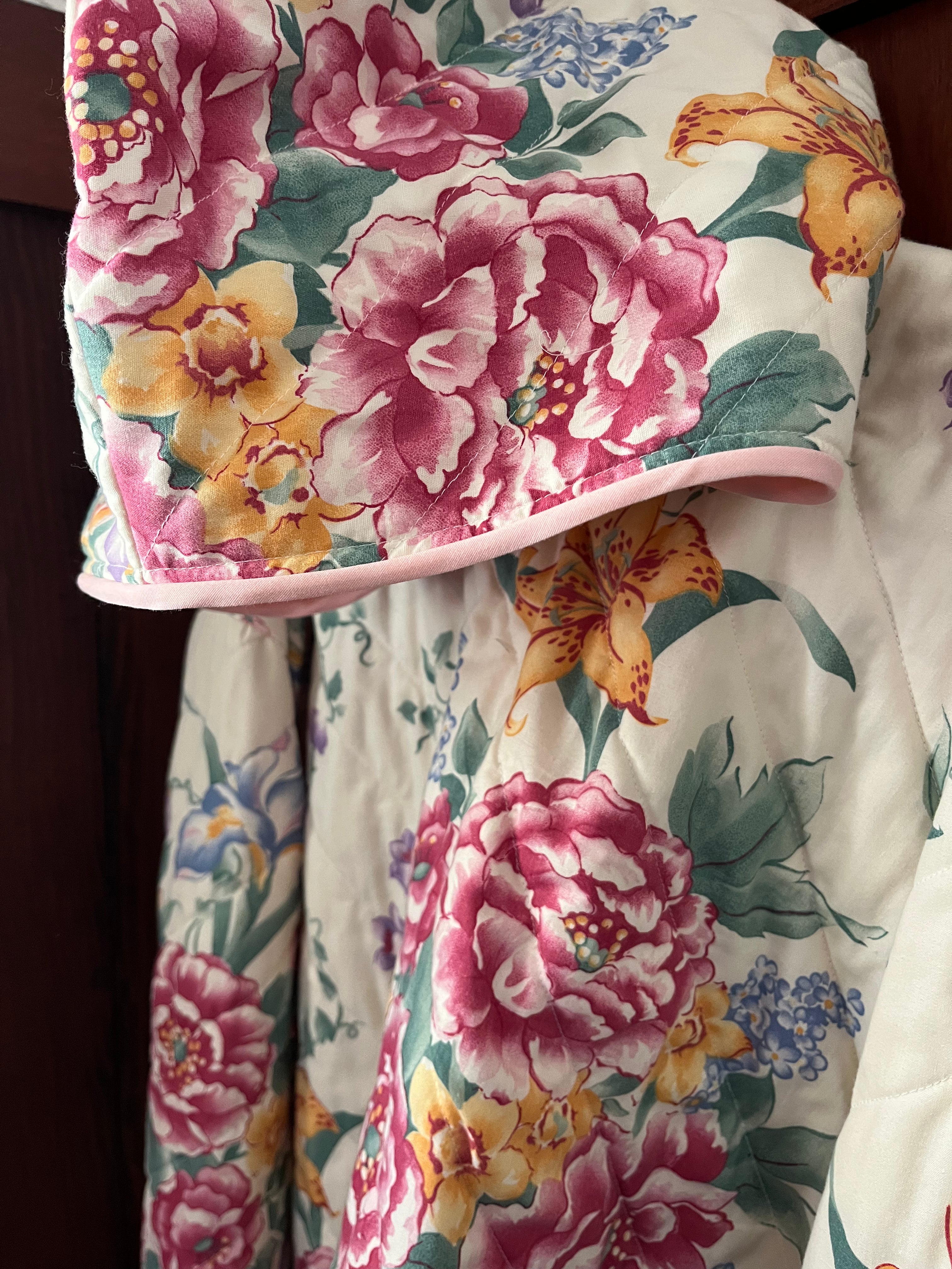 Blossoms in Bloom Quilted Hoodie