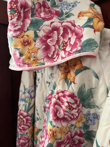 Blossoms in Bloom Quilted Hoodie