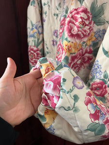 Blossoms in Bloom Quilted Hoodie