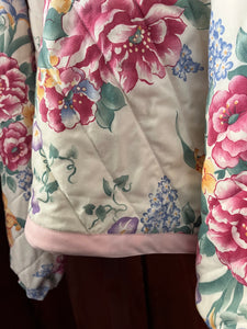 Blossoms in Bloom Quilted Hoodie