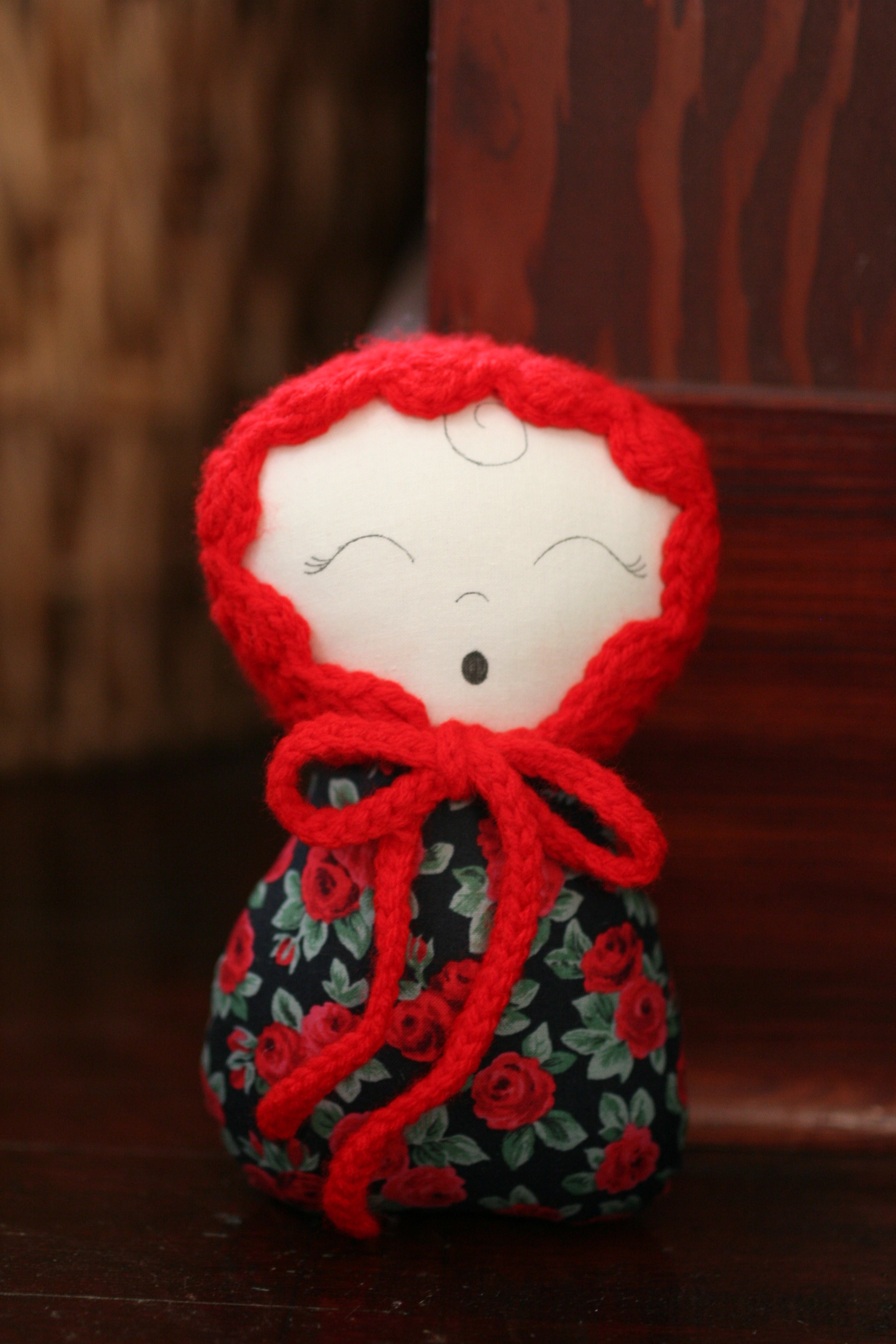 Swaddle Baby Doll | Red Roses K