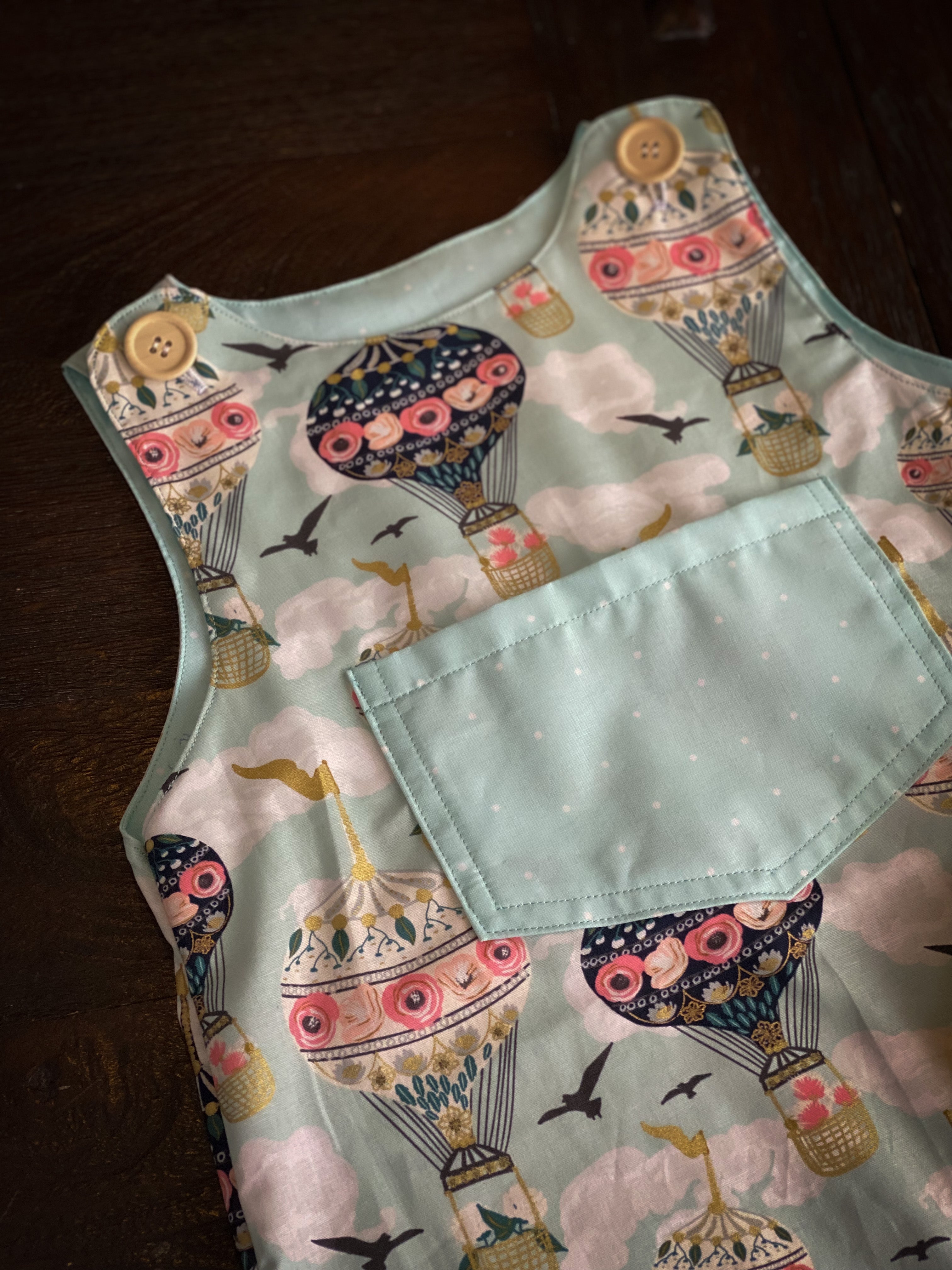 River Jumpsuit - Flowers Hot Ballon | Size 2-3y.