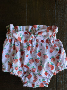 High Waisted Bloomers Strawberries | Size 12-18m