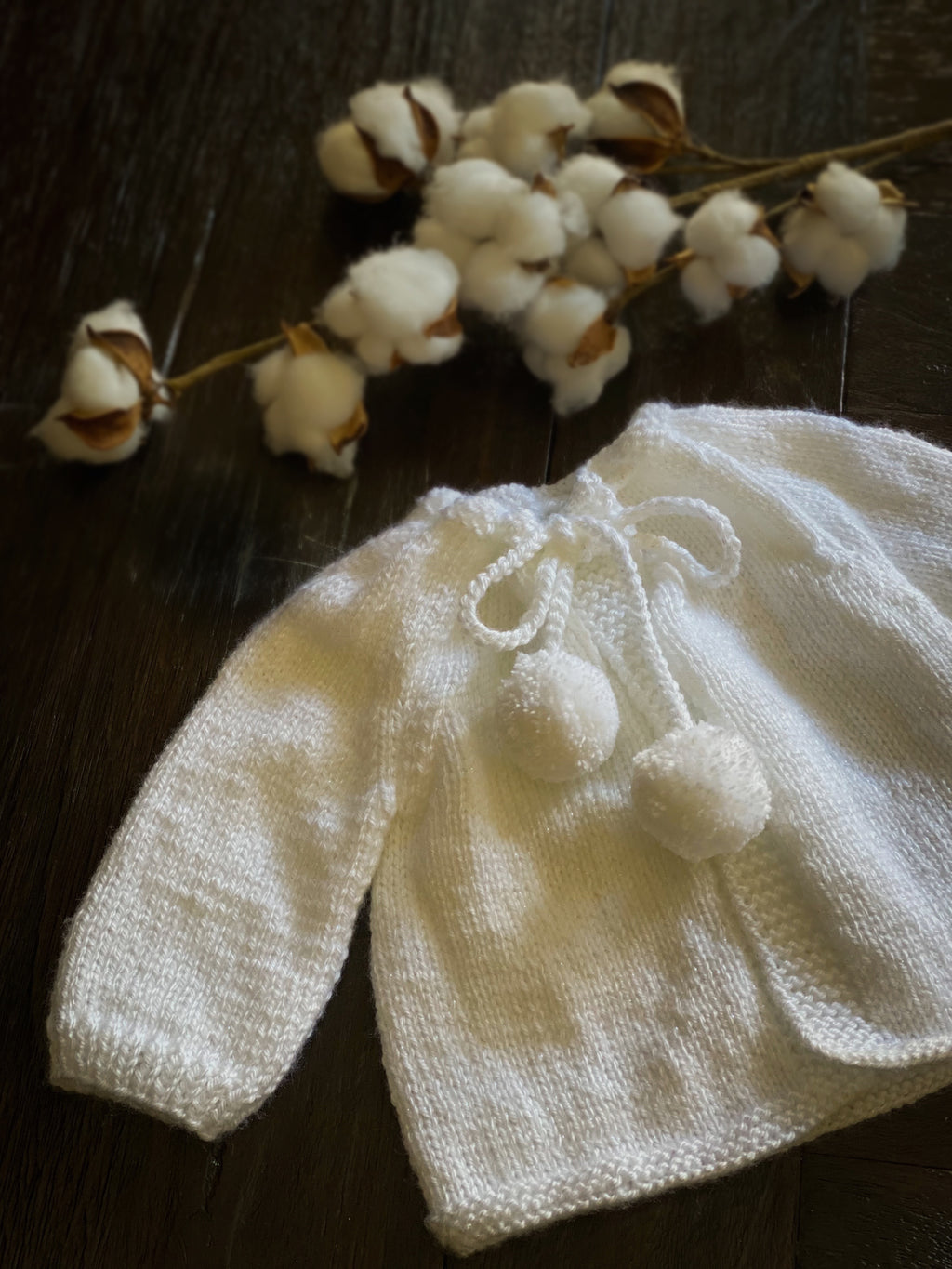 White Baby Cardigan 3-6 months.