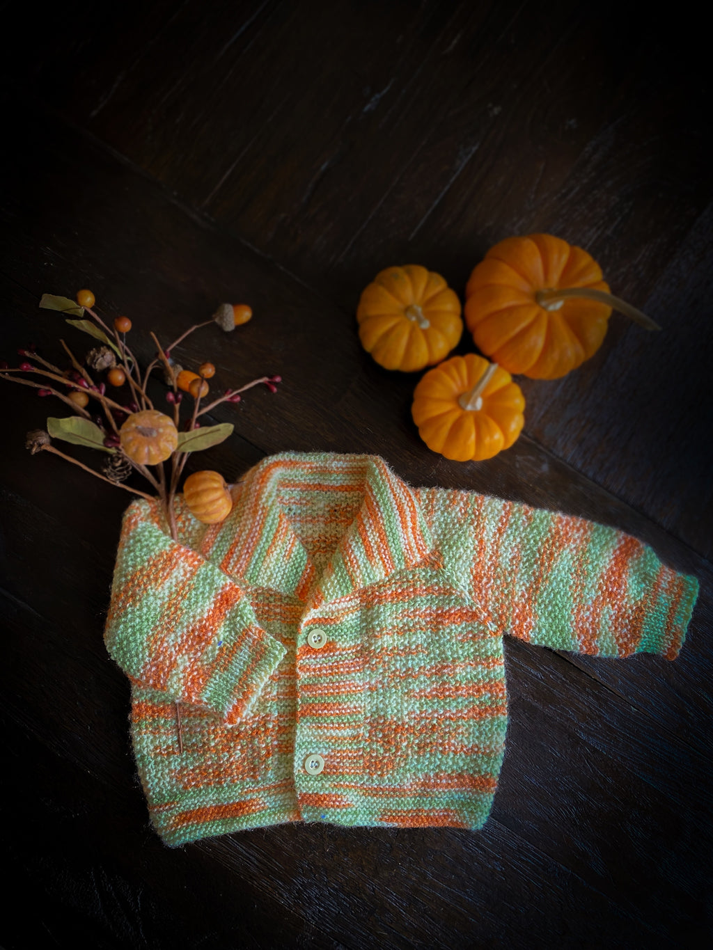 Fall Cardigan Newborn Size.